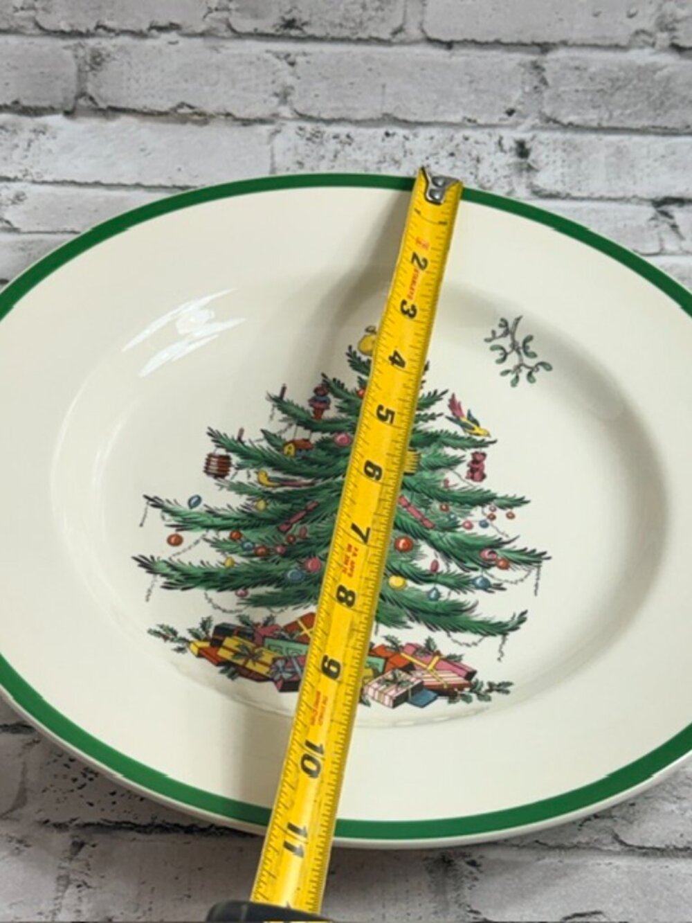 Vintage Spode Christmas Tree Set 5 Dinner Plates Box Holiday Retired Limited - Picture 5 of 6